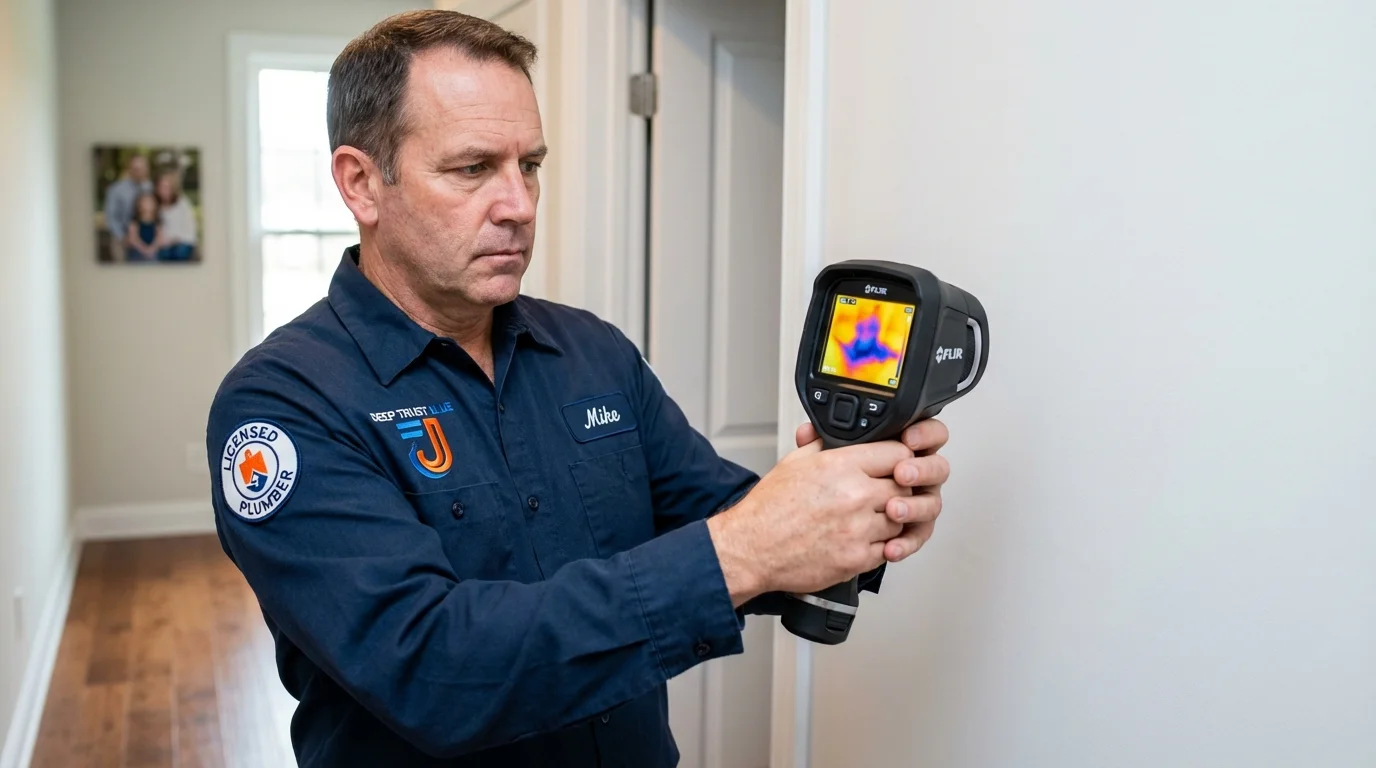 Thermal imaging leak detection by Johns Plumbing LLC in Highland Park